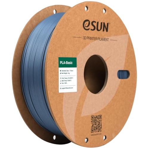 3IDEA e-Sun PLA Basic 3D Printing Filament Grey,1.75mm, Net Weight-1kg