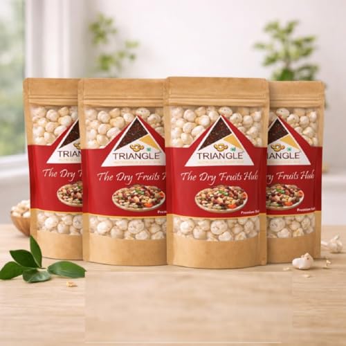 Triangle Makhana 1 Kg | Plain Phool Makahna Foxnuts