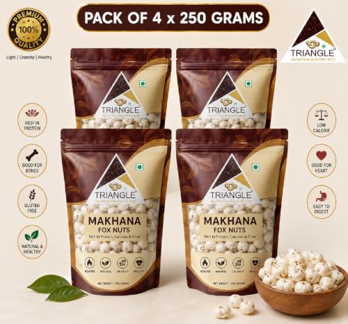 Triangle Makhana 1 Kg | Plain Phool Makahna Foxnuts - Image 3