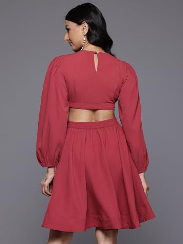 Varanga Women Rust Round Neck