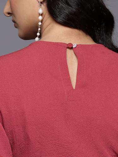 Varanga Women Rust Round Neck