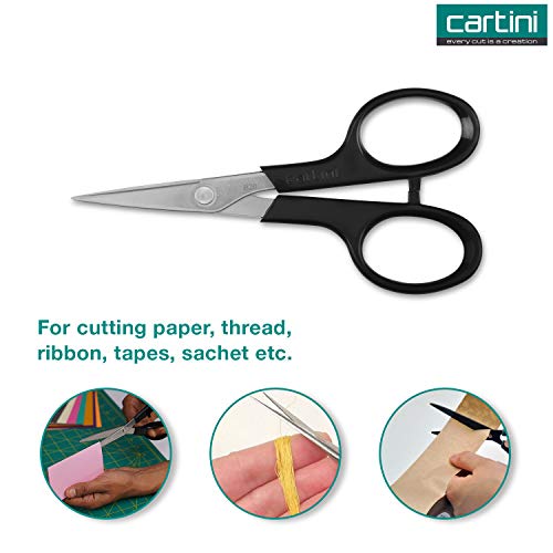 Godrej Cartini Personal Scissors, Silver;Black, 10.5 x 5.3 Centimeters - Image 3