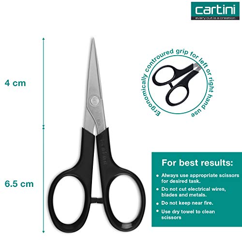 Godrej Cartini Personal Scissors, Silver;Black, 10.5 x 5.3 Centimeters - Image 5
