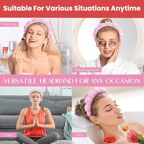 TEMPERIA Makeup Headband Wristband Set