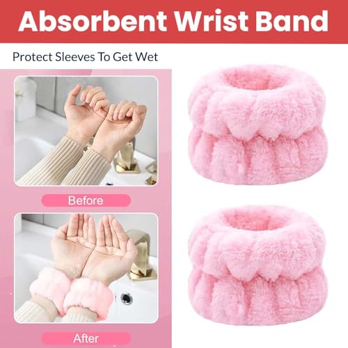 TEMPERIA Makeup Headband Wristband Set