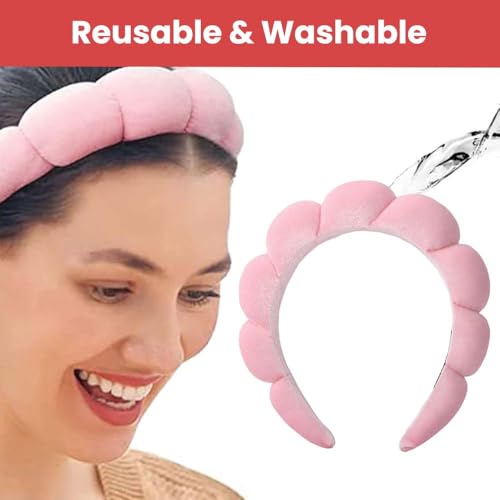 TEMPERIA Makeup Headband Wristband Set