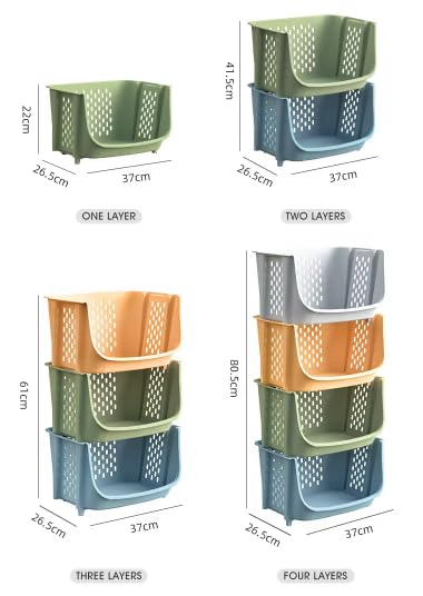 Arto Multifunctional Stackable Plastic Organizer