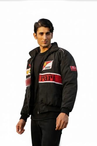 Black F1 Racing Vintage Streetwear Jacket - Image 5