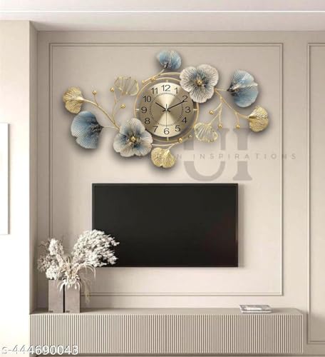 Metal Wall Clock Big Antique