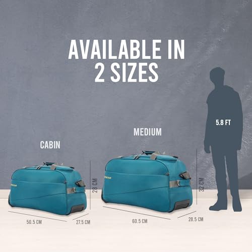 Aristocrat Polyester 63 cms Teal Blue Travel Duffle (Rookie) - Image 6
