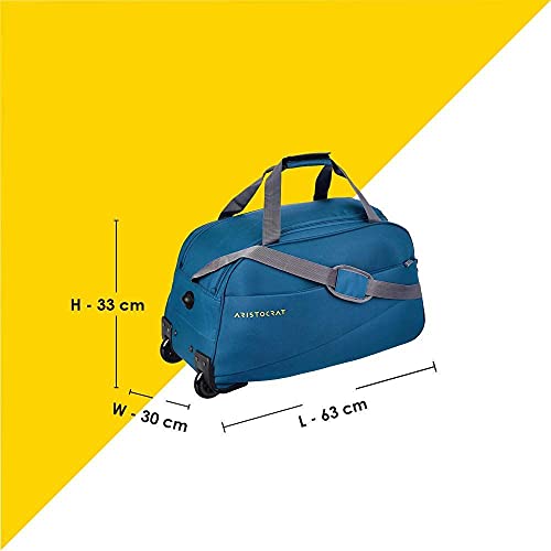 Aristocrat Polyester 63 cms Teal Blue Travel Duffle (Rookie) - Image 7
