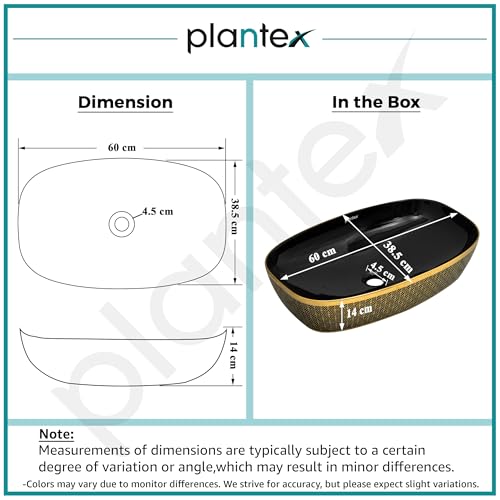 Plantex Wash Basin for Bathroom/Ceramic