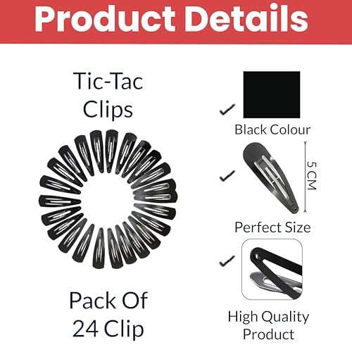 TEMPERIA Tic Tac Hair Clips