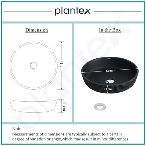 Plantex Wash Basin for Bathroom/Glass