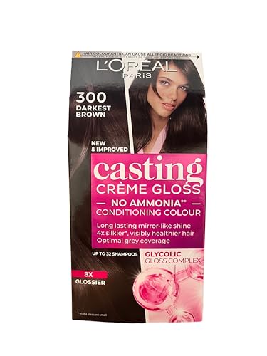L'Oreal Paris Casting Creme Gloss Hair Color, 300 Darkest Brown - Image 3