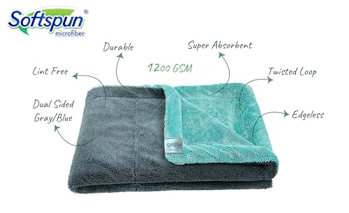 SOFTSPUN Microfiber Cloth for Car