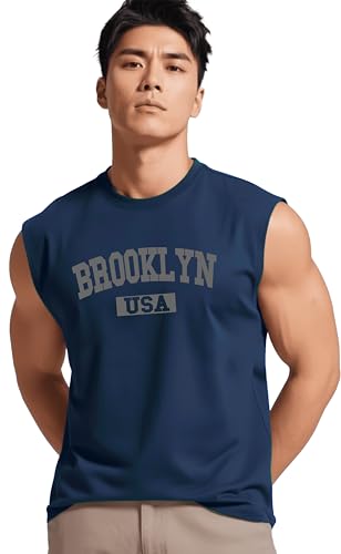JUARI BE A GENTLEMAN Men's Sleeveless Tank Top Premium Cotton Blend Muscle Fit Gym Vest | Casual Summer Shirt | Breathable & Lightweight Fitness Wear for Gym, Running & Daily Use