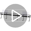Sulfar Kitchen Utensil Rack Wall