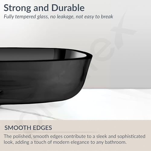 Plantex Glass Basin For Bathroom/Tabletop