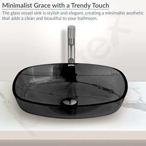 Plantex Glass Basin For Bathroom/Tabletop