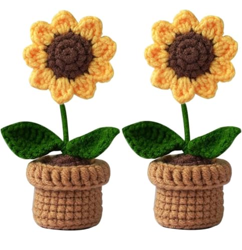Quace Handcrafted Crochet Sunflower