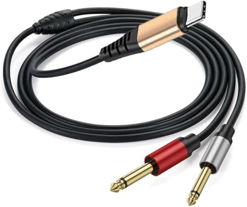 Type-C to Dual 6.35mm TS