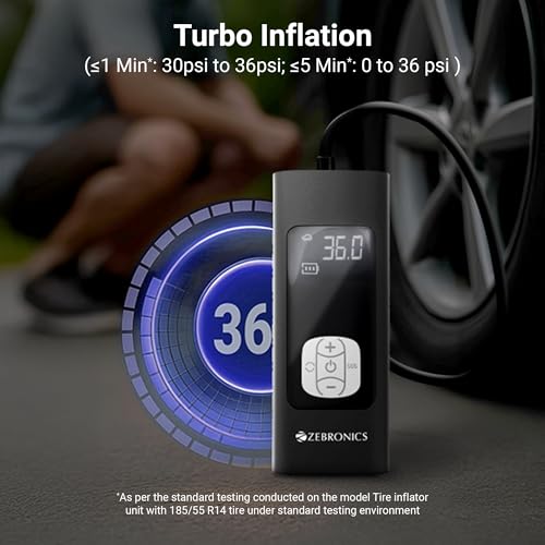 ZEBRONICS 19TI6, Tyre Inflator, 150