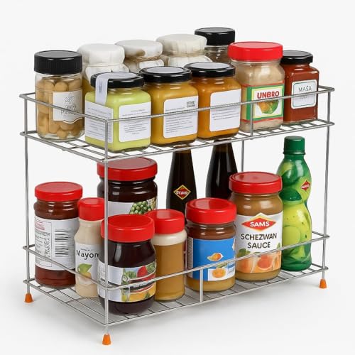 2-Tier Stainless Steel Kitchen Storage