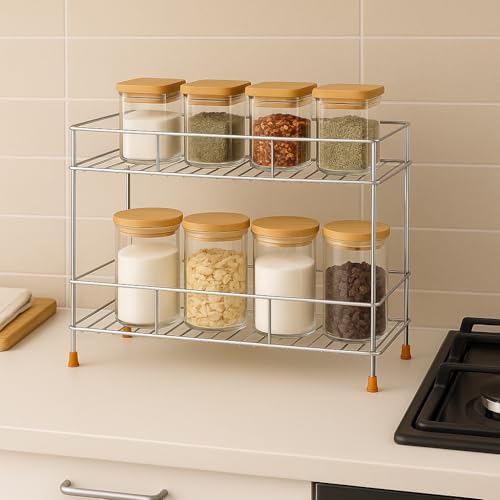 2-Tier Stainless Steel Kitchen Storage