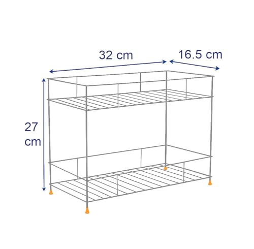 2-Tier Stainless Steel Kitchen Storage
