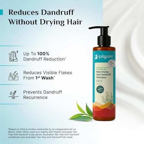 Pilgrim Australian Tea Tree Non-Drying Anti-Dandruff Shampoo - 200ml - Image 4