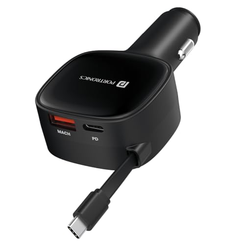 Portronics Car Power Retracto 84W