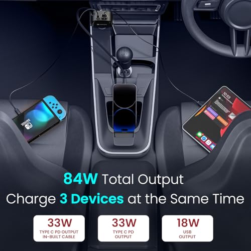 Portronics Car Power Retracto 84W