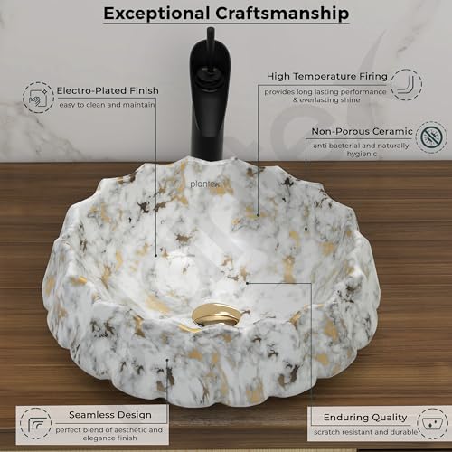 Plantex Ceramic Basin for Bathroom/Table