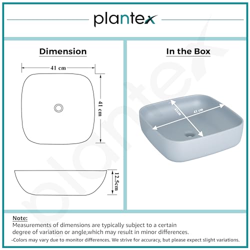 Plantex Platinum Ceramic Tabletop Square