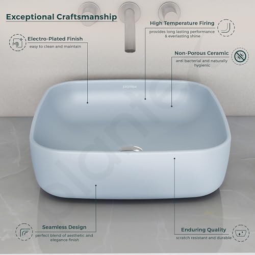 Plantex Platinum Ceramic Tabletop Square