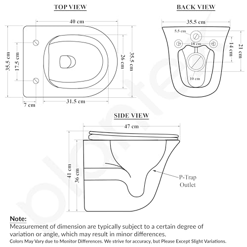 Plantex Ceramic Wall Hung Commode