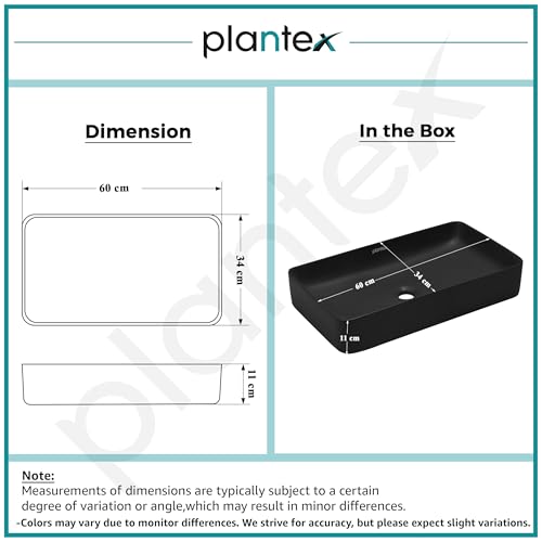 Plantex Ceramic Basin/Tabletop Wash Basin
