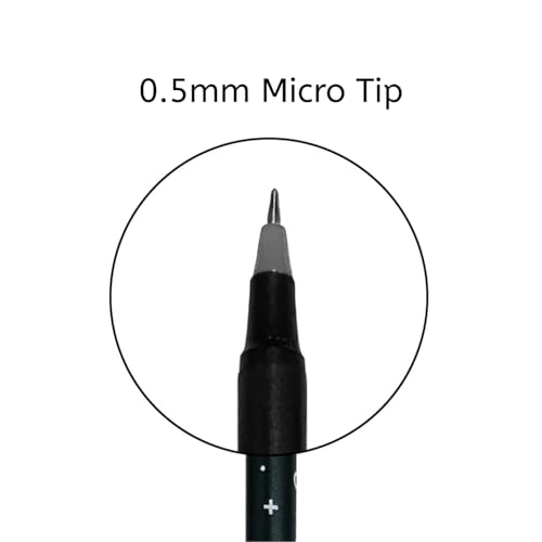 Pentonic Cipher 0.5mm Ball Pen, Black Body Blue Ink (Set of 10) - Image 5