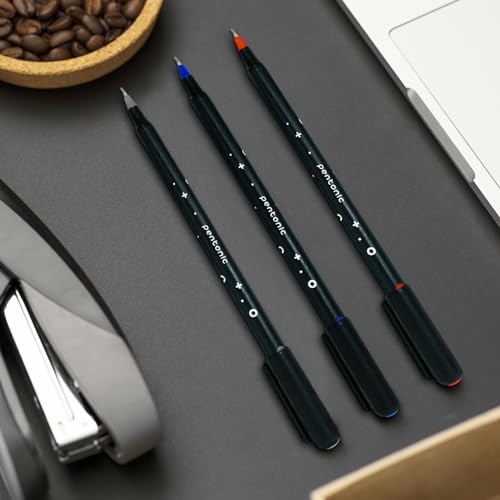 Pentonic Cipher 0.5mm Ball Pen, Black Body Blue Ink (Set of 10) - Image 6