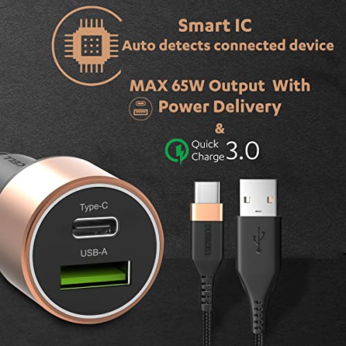 Duracell 65W Fast Car Charger