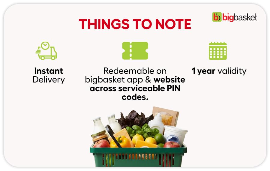 BigBasket| E-Gift Card| Instant Delivery