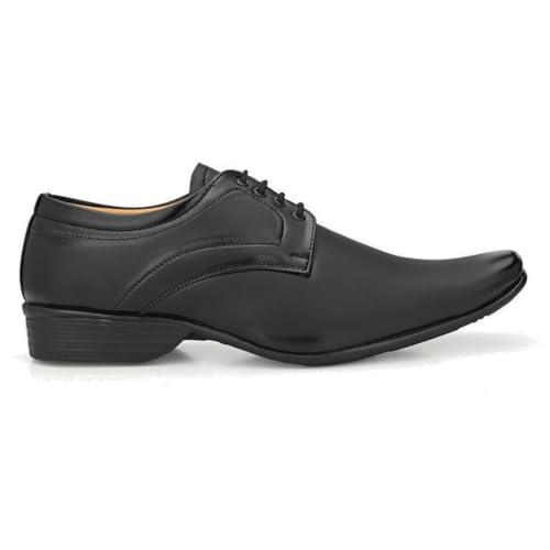 LeatherKraft Textured Formal Lace-Up Shoes - Image 4