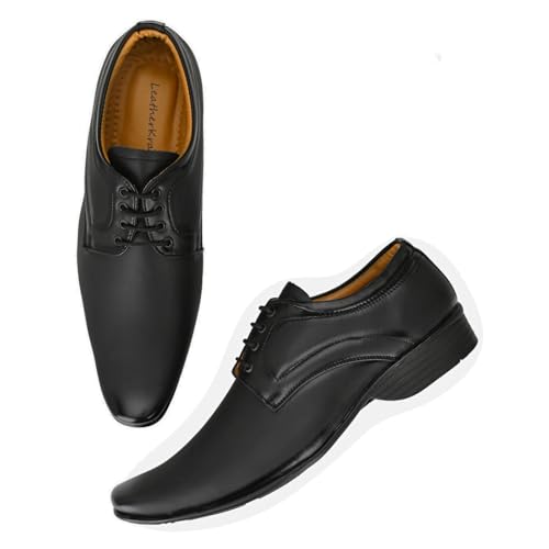 LeatherKraft Textured Formal Lace-Up Shoes - Image 6