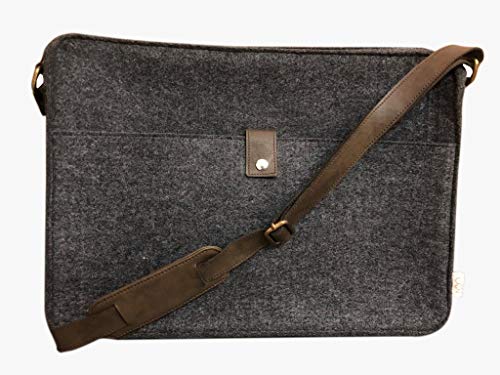 OON Laptop Bag Dark Gray Overnight Felt for 15 Inch Laptop