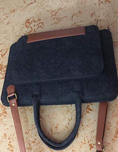 OON Laptop Bag 15 Inch Smart Black Felt External Size 16.1 inch - Image 3