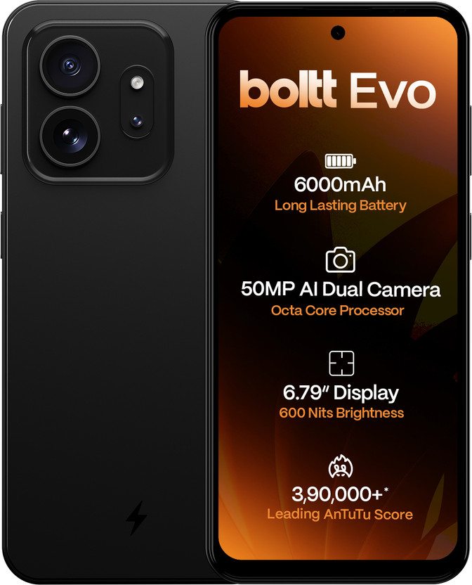 BOLTT EVO (Midnight Black, 64 GB) (4 GB RAM)