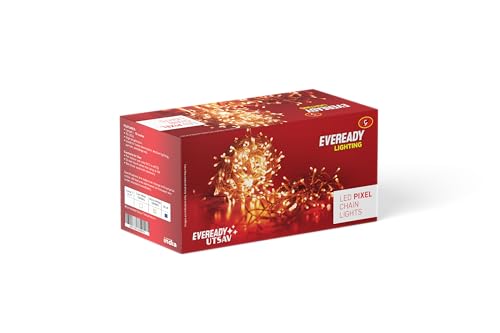 EVEREADY UTSAV 33 FEET, 46 LEDs String Lights, Warm White, Pk 1