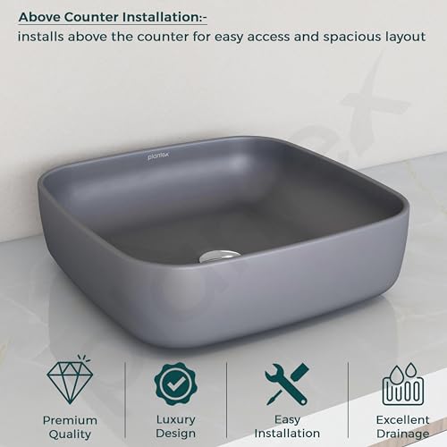 Plantex Premium Tabletop Ceramic Square