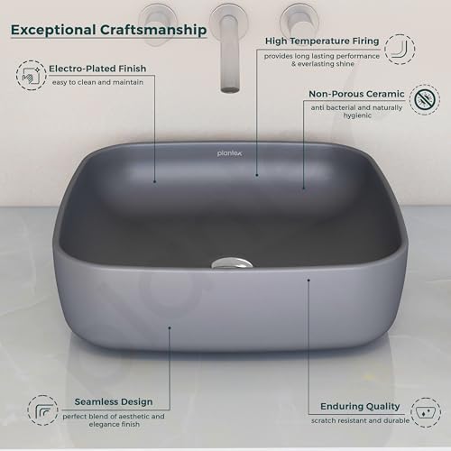 Plantex Premium Tabletop Ceramic Square